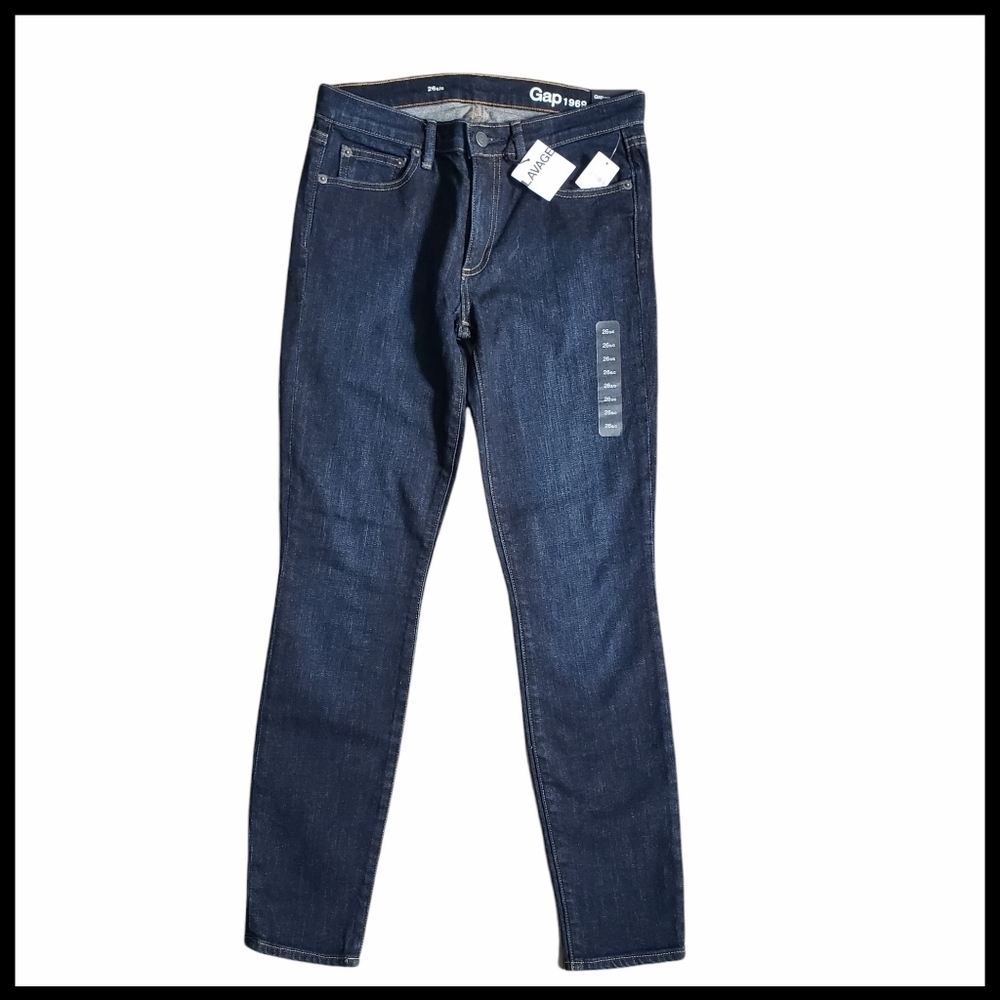 NWT Gap Short Authentic True Skinny Mid Rise Stretch Jeans